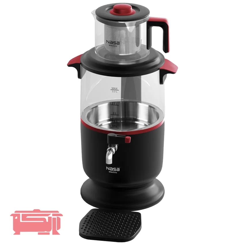 خرید سماور شیشه ای ناساالکتریک ns-525 با بهترین قیمت
